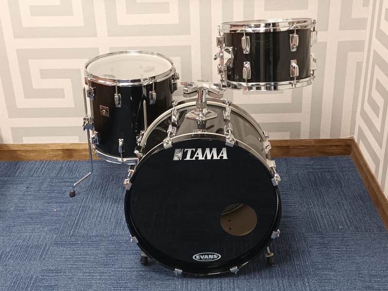 Tama 1980s Imperial Star ‘Mercury 4’ in Jet Black – 20″,12″,14″ image 1