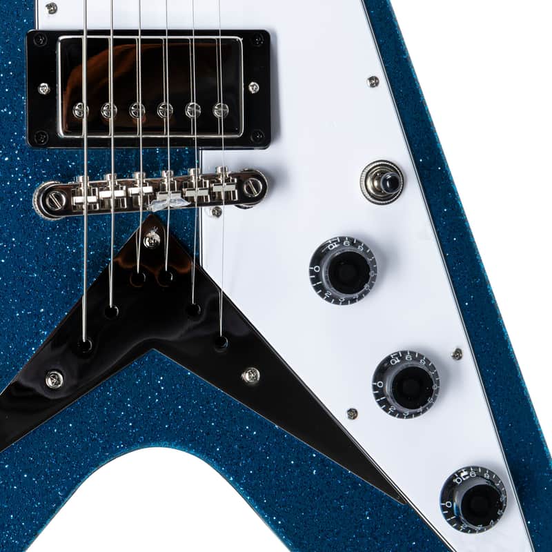 Epiphone Flying V Brunswick Blue Sparkle - Electric Guitar | Reverb