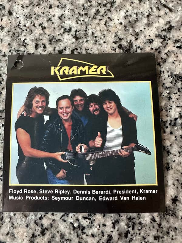 Kramer Ripley Hang Tag 1984 - Eddie Van Halen Floyd Rose image 1