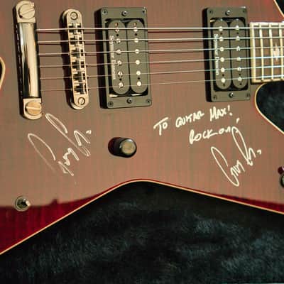 ESP Gus G Signature – Made in Japan – Personally Owned by Gus G – Signed by Gus G & Ozzy Osbourne image 2