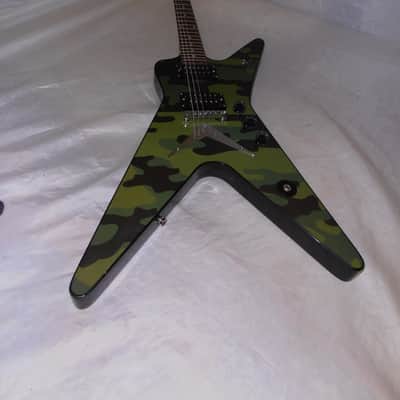 Washburn 332 Dimebag Darrell Signature 2004 - Camouflage with gig bag, nice! image 16