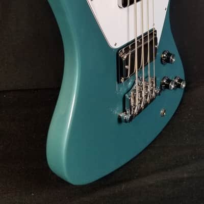 Gibson Non-Reverse Thunderbird Electric Bass Guitar, Faded Pelham
Blue W/ Case image 7