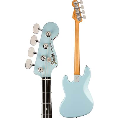 Fender Gold Foil Jazz Bass Guitar Regular Sonic Blue image 4