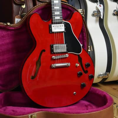 2000 Gibson USA Limited Edition ES-335 BP Translucent Red, Black Binding, Ebony Board w/OHSC, RARE image 1