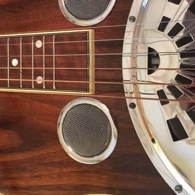 Reed square neck Dobro guitar Reed 80s Walnut image 3