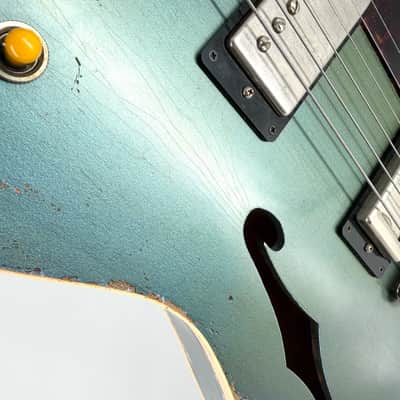 2024 Castedosa Marianna Semi-Hollow Masterbuilt Relic - Aged Lake Placid Blue image 14