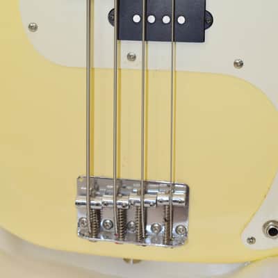 1994 Squier Standard Precision Bass 4-String Electric Bass Guitar, Rosewood Fingerboard, Antique White MIK image 4