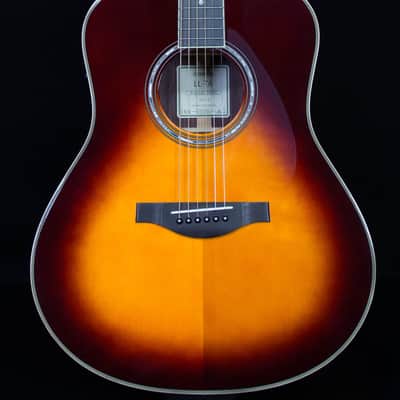 Yamaha LL-TA TransAcoustic Dreadnought, Brown Sunburst with Hard Bag image 1