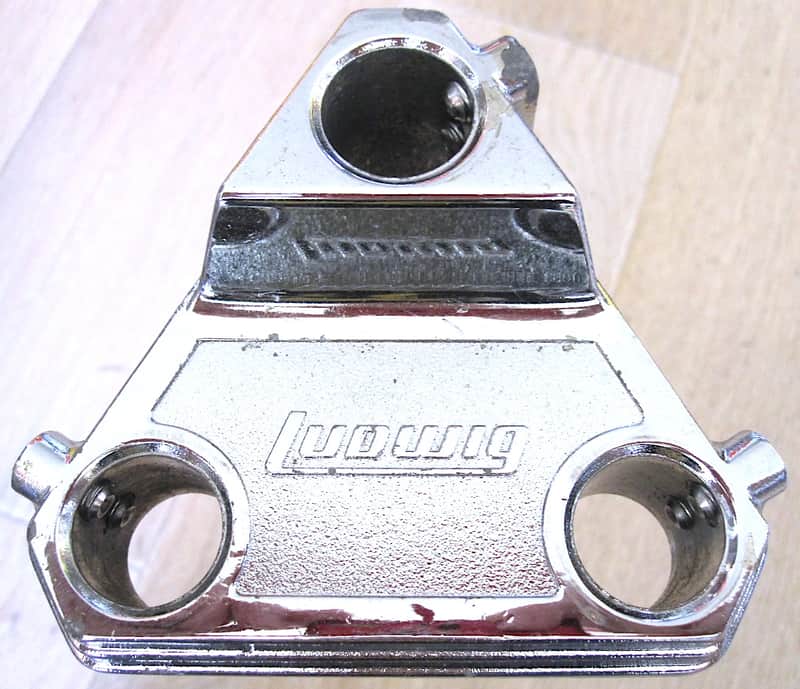 Ludwig Modular Bass Drum Triple Tom Mount Post with Memory Lock - Vintage image 1