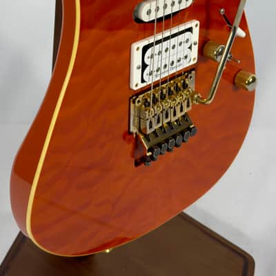 Schecter NV-3-22 Electric Guitar MIJ Japan 2018 - Orange Flame Maple image 2