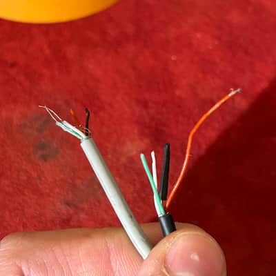 Unmarked Basic Stock 4 Conductor Humbucker Pair (Bridge & Neck) Ready to Install 1990s-2000’s - Black/White image 5