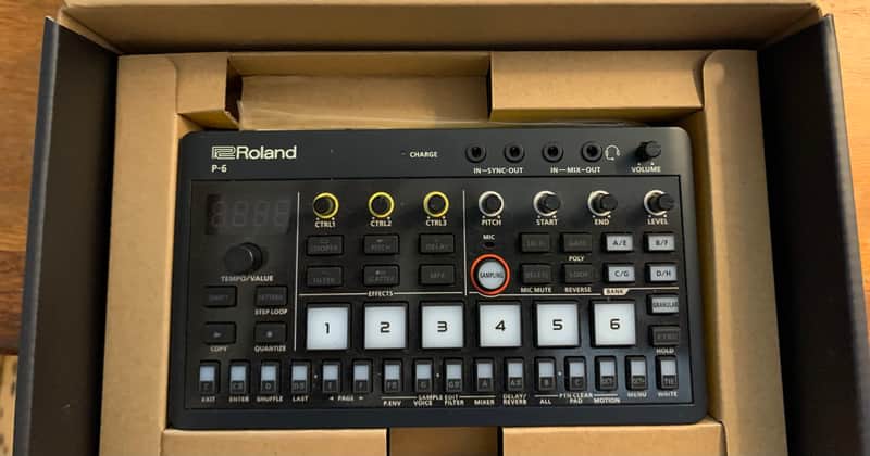 Roland P-6 AIRA Creative Sampler 2024 - Present - Black image 1