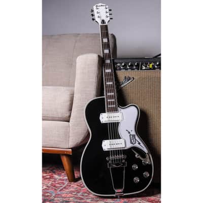 Airline Guitars Tuxedo Baritone Black image 5