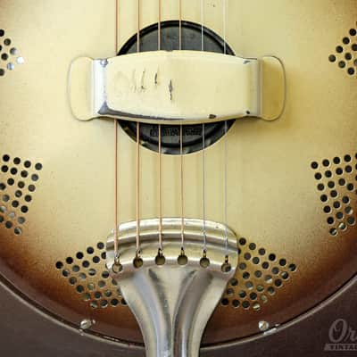 All Original 1931 National Triolian Resonator Guitar with Bull's Head Case image 7