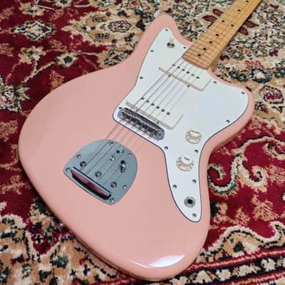 2021 Fender Japan Hybrid II Jazzmaster Flamingo Pink, 75th Anniversary Logo, MIJ JD21 image 6