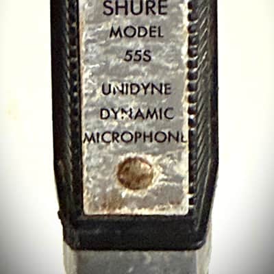 Vintage 1960's Shure 55S Dynamic Microphone, orig guts working, stand-cable inc image 8