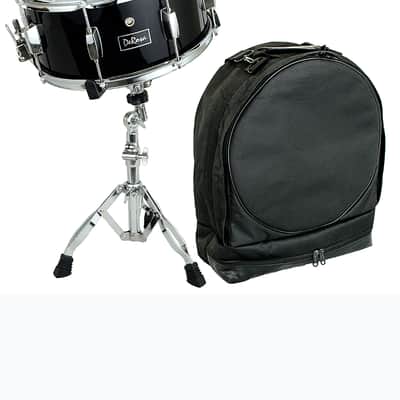 De Rosa   DRMS14-BKQ 14" Snare Drum Kit  w/Backpack Case, Sticks, Tuning Key,  Snare Straps & Stands image 1