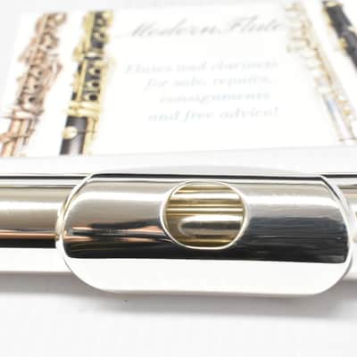 Mint Pearl 795 Elegante Semi-Pro Open Hole Flute Inline G & B Foot Sterling (MSRP $4069.99) image 4