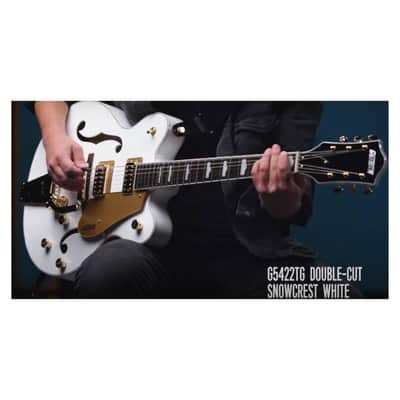 Gretsch G5422TG Electromatic Classic Hollowbody Double-Cut with Bigsby - Snowcrest White image 7