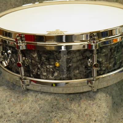 Lang Snare Drum 4x14 1980s - Black Diamond Pearl image 4