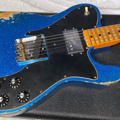NEW! Fender Custom Shop Telecaster Custom Heavy Relic - Limited Edition - Blue Sparkle - Only 6.9 lbs - Authorized Dealer - G06389 image 4