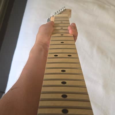 2026 Warmoth Telecaster Neck, Stainless Frets LEVELED with Gotoh Tuners INCLUDED, Tusq XL nut cut by Luthier,  Vintage Modern, 59 roundback, 1 11/16" 43mm nut, 10-16" radius. image 6