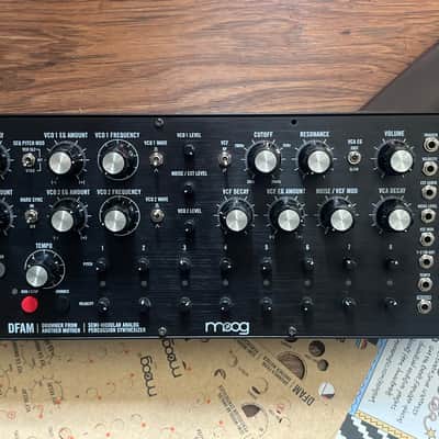Moog DFAM Drummer From Another Mother Semi-Modular Analog Percussion Synthesizer 2018 - Present - Black/Wood image 2