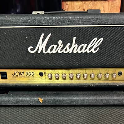 Marshall JCM 900 Model 4500 50-Watt Hi Gain Dual Reverb Head 1990s - Black image 2