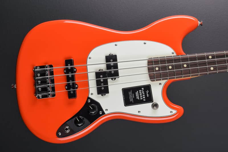 Fender Player II Mustang Bass PJ - Coral Red w/Rosewood image 1