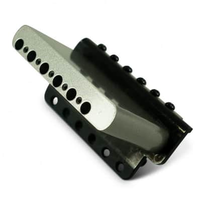 Kluson Vintage Steel Block Tremolo Bridge, Modern Narrow Spacing, Black image 2