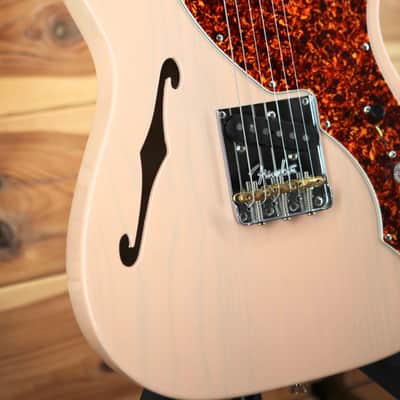 Fender American Professional II Telecaster Thinline - Transparent Shell Pink image 4