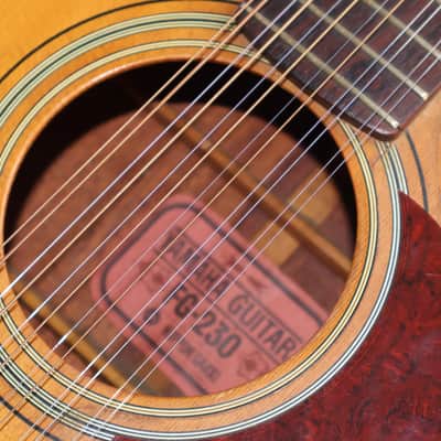 1970's Yamaha FG-230 Red Label 12-String Acoustic image 7