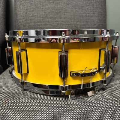 Pearl All Maple Shell Snare Drum - Yellow 14x5.5 image 6