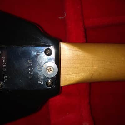 Kramer Vanguard 1984 Black 80's USA D-Plate Banana headstock Neck Rare Guitar Vintage image 10