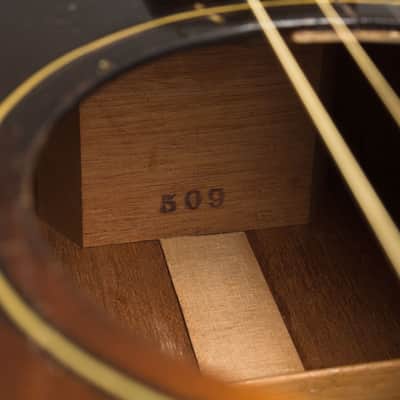 Gibson  TG-1 Flat Top Tenor Guitar (1933), ser. #509 (FON), original black soft shell case. image 15