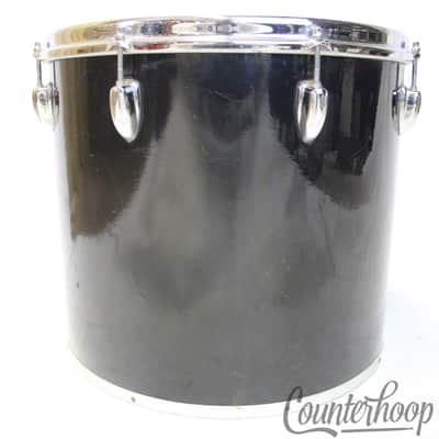Slingerland 16x14" Concert Floor Tom Drum Black Beauty Wrap Birdseye Maple 80s image 5