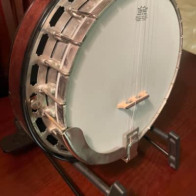 Saga Vintage 5-String Resonator Banjo Mahogany 1976 image 4