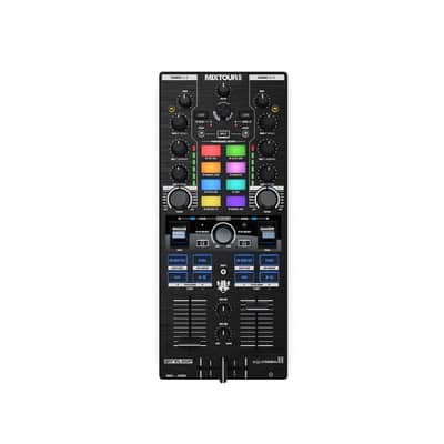 Reloop Mixtour Pro, Portable All-In-One 4-Deck DJ Controller with Audio Interface image 2