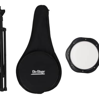 On-Stage DFP5500 Drum Practice Pad w/Stand+Bag, Adjustable Height/Tilt image 9