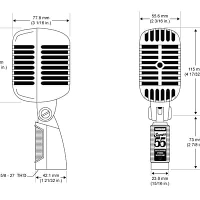 Shure Super 55 | Deluxe Supercardioid Dynamic Microphone. New with Full Warranty! image 13
