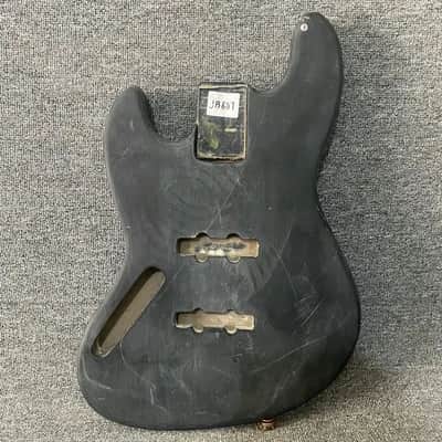 Left Handed Black 4/5 String Jazz Bass Style Body DIY Project image 1