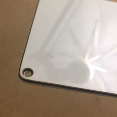 Fender Squier Vintage Relic White Guitar Bridge Tremolo Back Plate Cover Modern Strat image 5