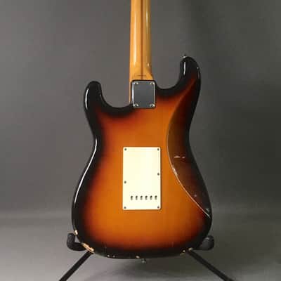 Vintage Fender Stratocaster 1993 Sunburst Solid Body Custom Strat Relic ST57/62 Mod Guitar HSC 7 Lb image 5