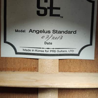 PRS SE Angelus Standard with Electronics 2013 - Natural Acoustic Electric Guitar image 5