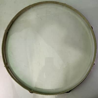 Leedy 15"Brass Double-Flange Snare Drum/Tom Rim/Hoop Stick-Chopper NOB Vintage20 image 5