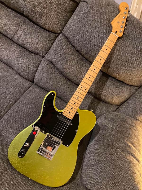 Left Handed Partscaster MJT Relic Tele Body Fender Player II Neck EMG Pickups image 1