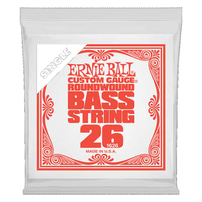 Ernie Ball .026 Nickel Wound Electric Bass String Single image 1