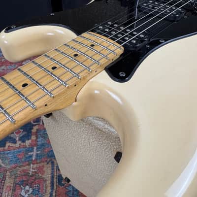 1985 Fender Boxer Stratocaster Model ST-555 w/System I Trem - Vintage White image 20