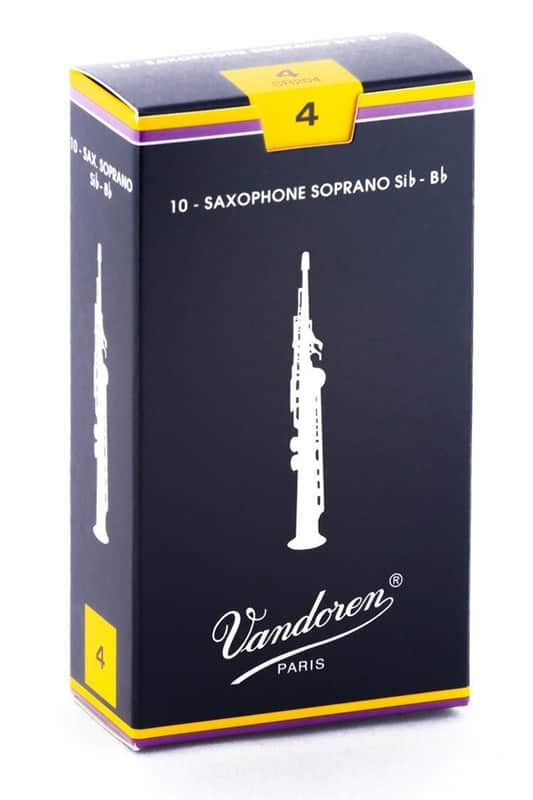 Vandoren SR204 - Traditional Soprano Saxophone Reeds - 4.0 (10-pack) image 1