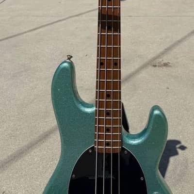 Sterling StingRay Ray34 with Roasted Maple Neck 2022 - 2023 - Seafoam Sparkle image 2